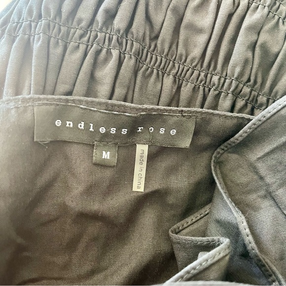 Endless Rose Ruffle Sleeve Black Mini Dress Size Medium - Picture 11 of 13